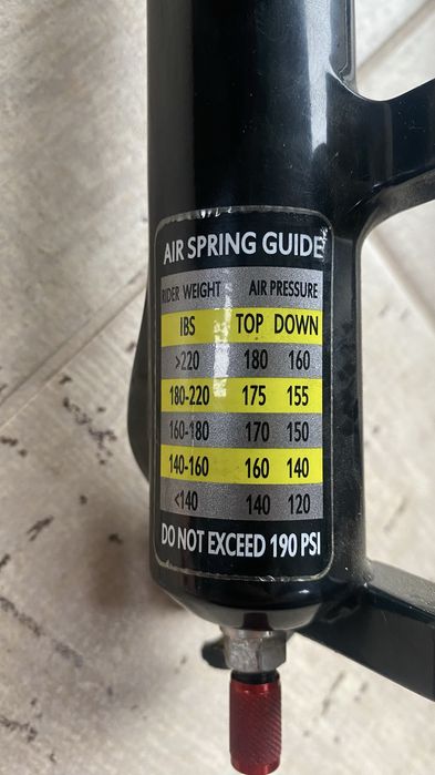 Amortyzator widelec fat bike fatbike 120mm powietrzny