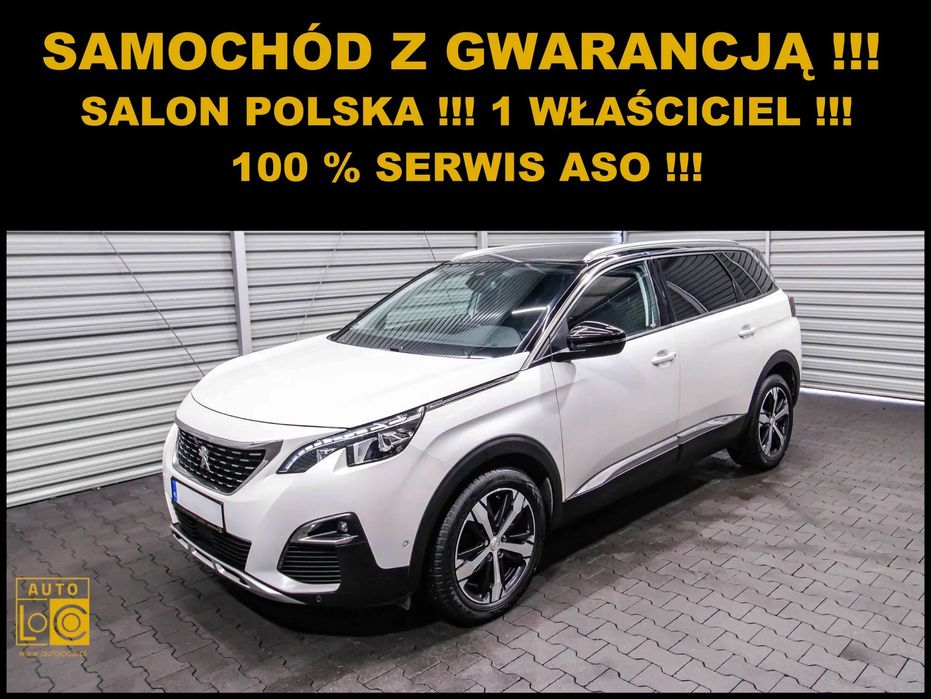 Peugeot 5008 Salon POLSKA + 100% Serwis PEUGEOT + 100% Bezwypadkowy + AUTOMAT