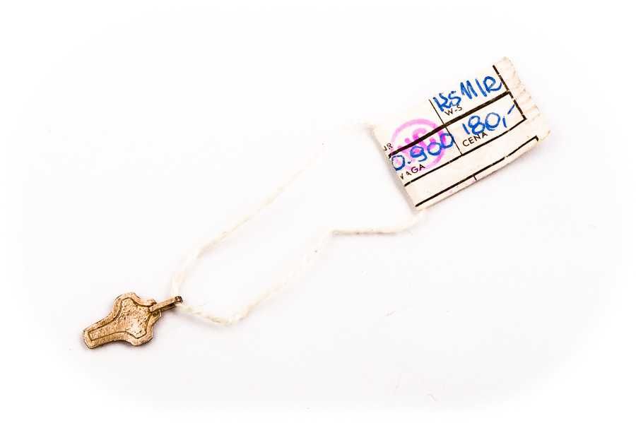 Srebrna Zawieszka Krzyż z Metką - 0,90g - WARMET - RESOVIA - POLSREBRO