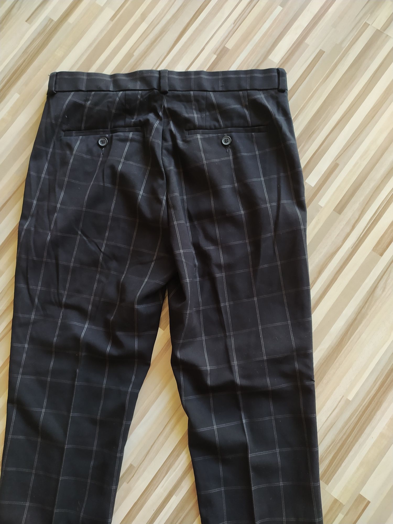 Spodnie H&M Skinnyfit 46 32R krata