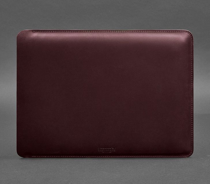 Кожаный бордовый чехол ,вкладка, для MACBOOK AIR/PRO 13''