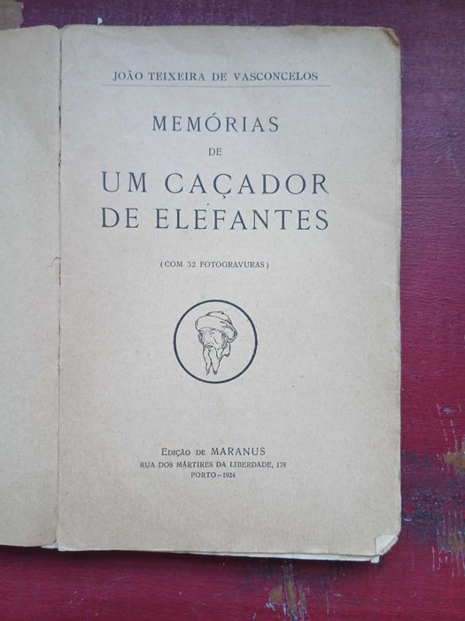 João Teixeira de Vasconcelos, Memórias de um Caçador de Elefantes