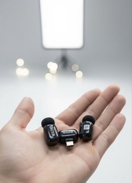 Петличний мікрофон з кейсом BOYA mini 2 USB- C петличка