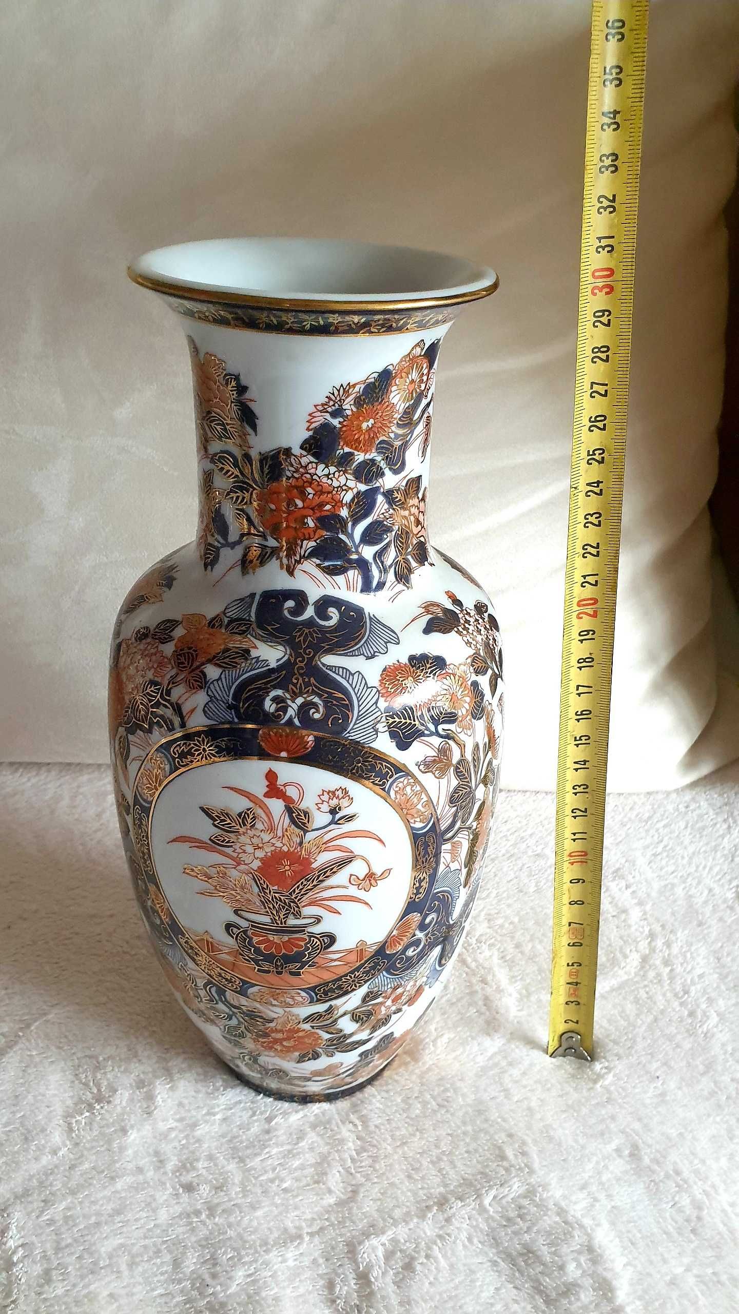 wazy porcelana japońska-Saji Imari Japan