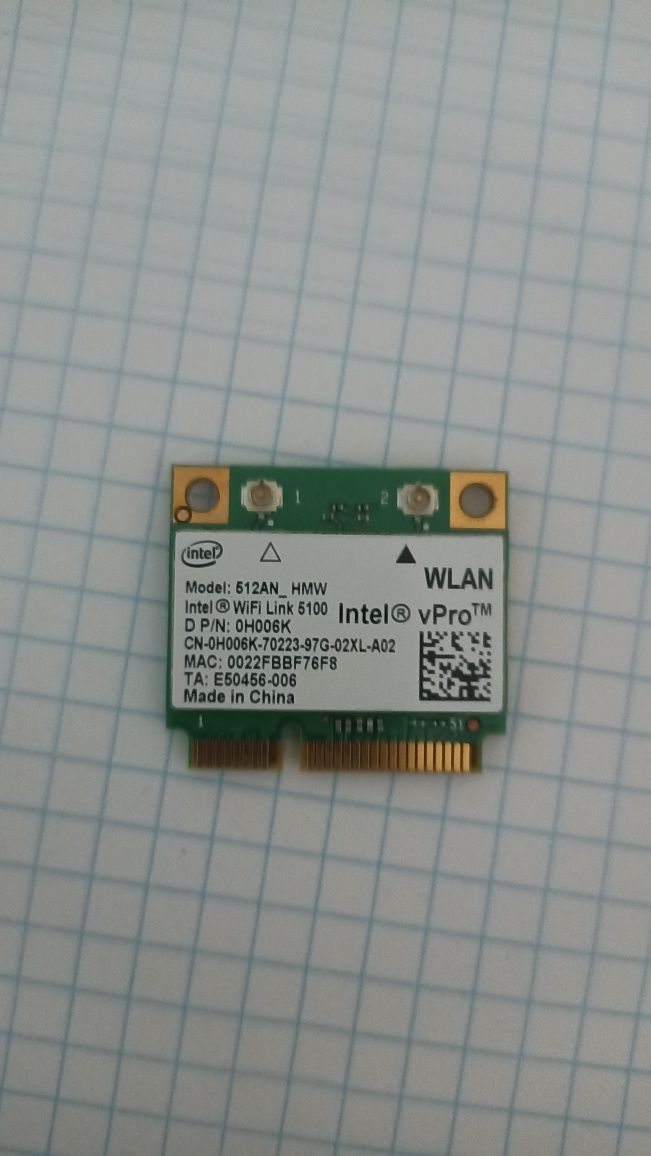 Karta sieciowa Intel wifi link 5100