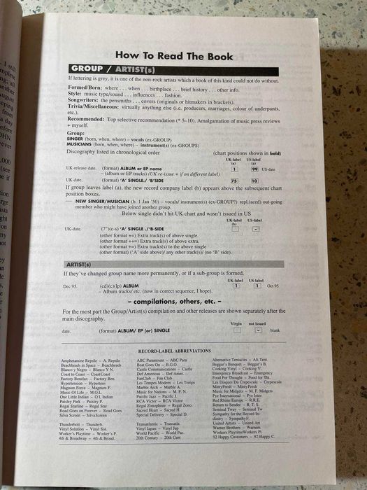 Книга РОК-енциклопедія, англійською мовою