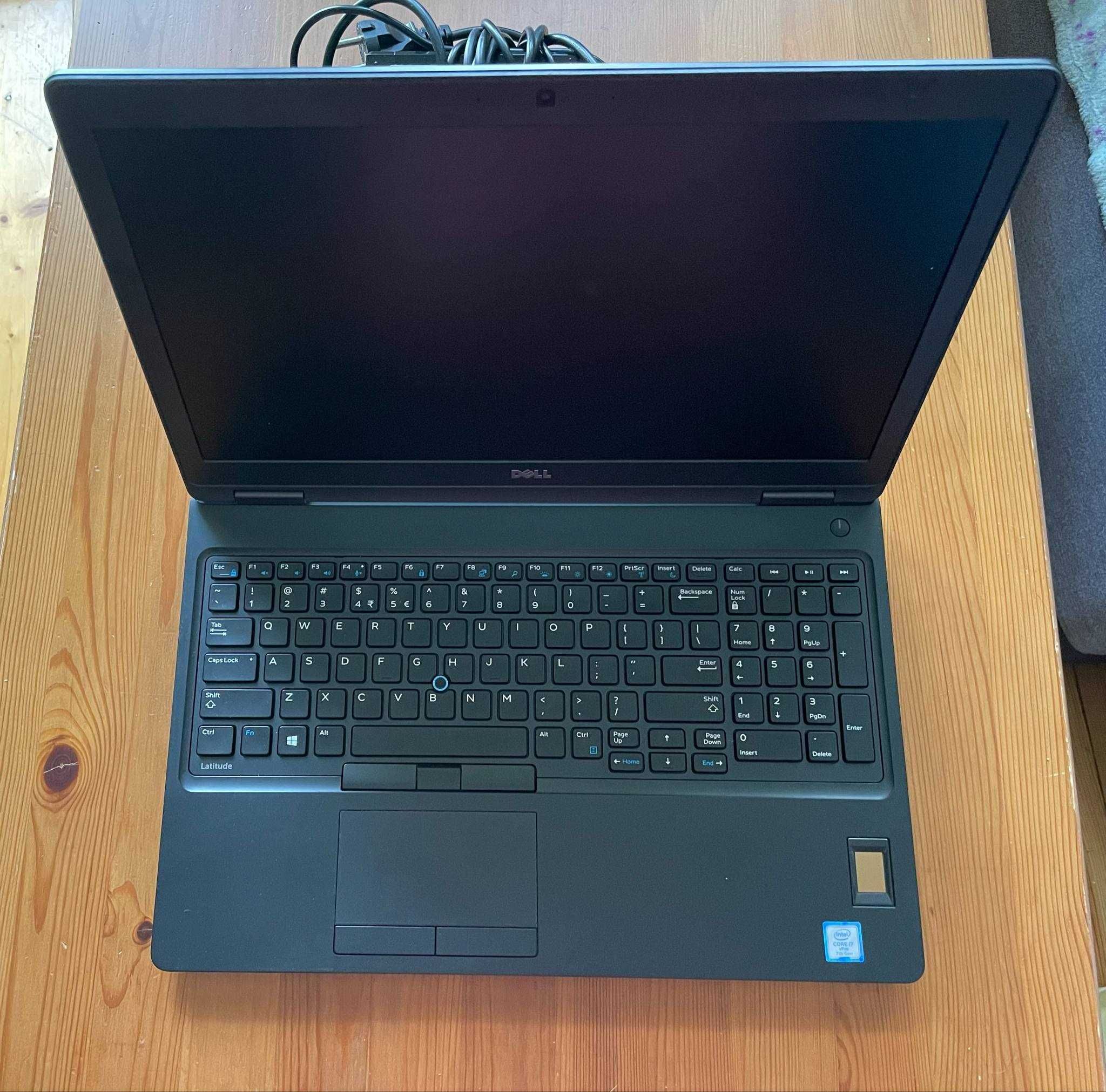 Laptop Dell Latitude 5580 i7-7820HQ, SSD 512, Ram 16GB, bateria 3h