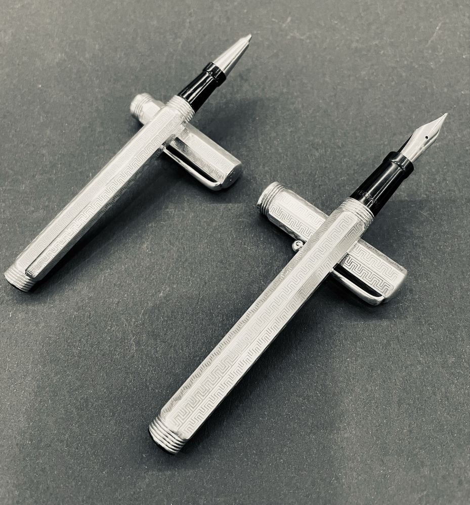 Caneta tinteiro+Rolerball “Montegrappa” Reminiscence-Prata 925