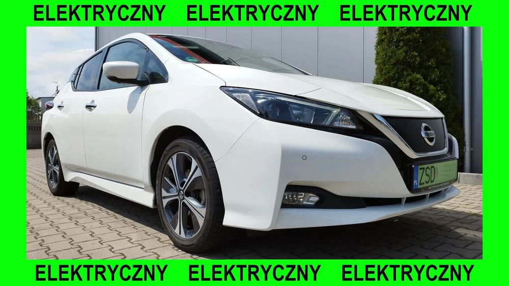 Nissan Leaf Model2020 Bezwypadek ASO AktywnyTempomat Kamery360 PompaCiepła 2xOpony