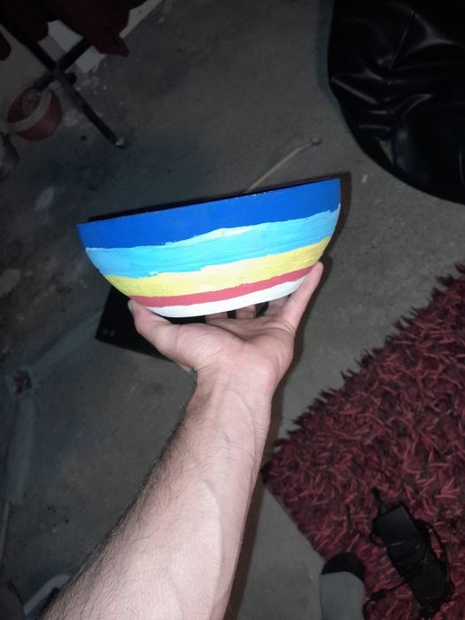 Vaso decoração pintado a mão. Possível troca