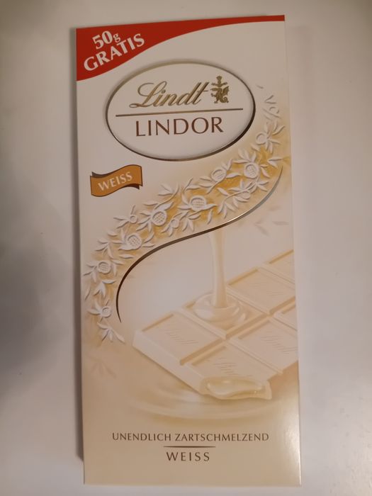 Zestaw 21 Czekolad Lindt Lindor Weiss 150G.