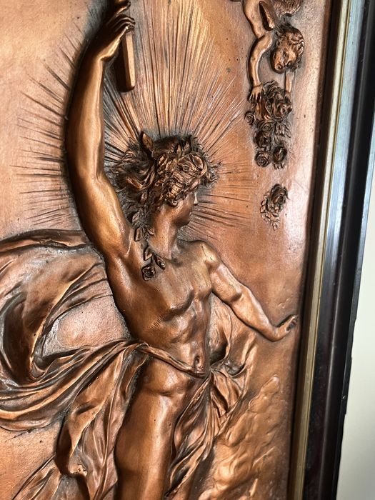 Obraz miedzioryt Prometeusz stary ekskluzywny