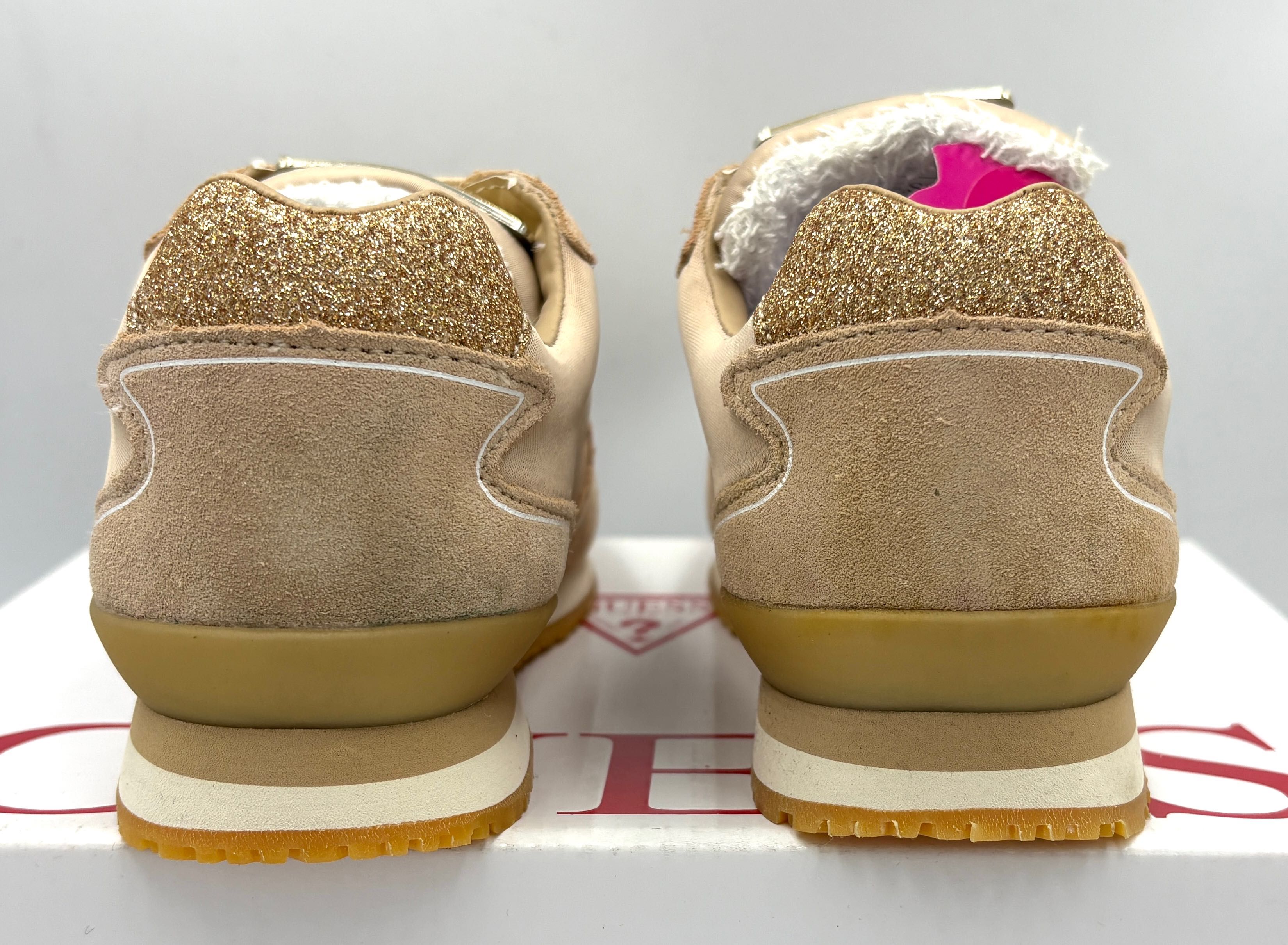 ‼️Nowe oryginalne trampki sneakersy GUESS Tessa beżowy 33 AZ 108