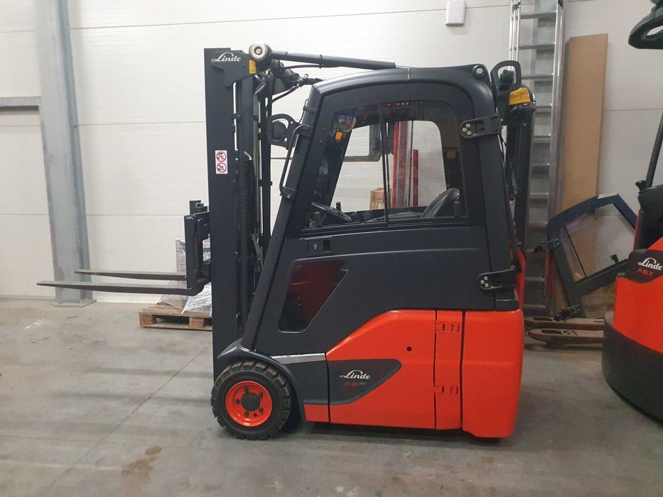 Wózek widłowy Linde E16C 2016r Kabina Duplex wolny skok E14 E18 E20