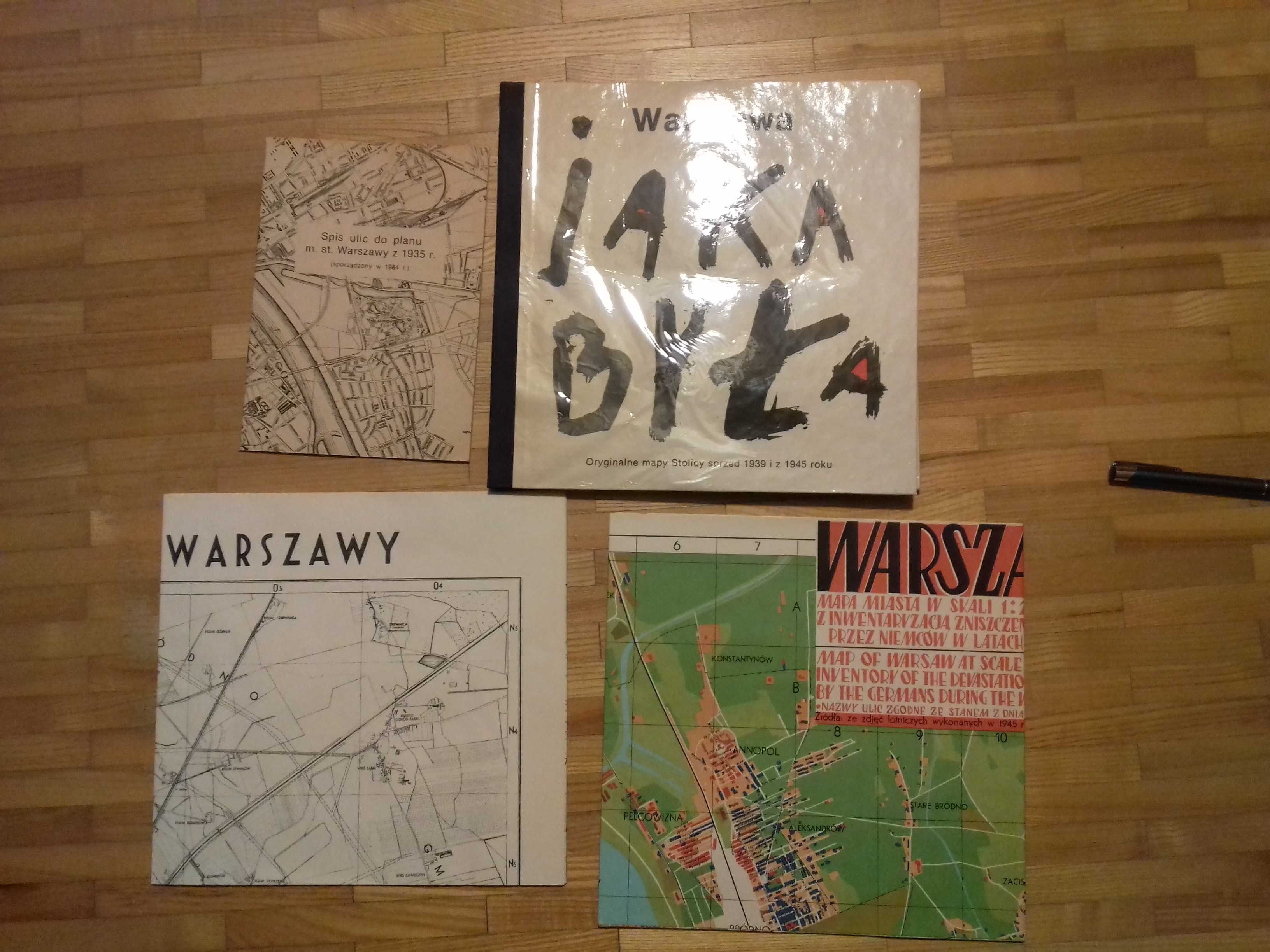 Warszawa jaka była - oryginalne mapy Stolicy sprzed 1939 i z 1945 roku
