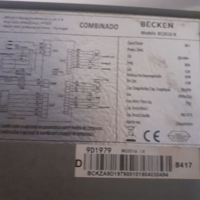 Vendo figorifico usado Becken