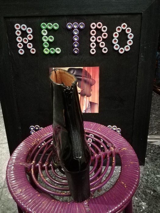 Botas pretas pele El Dantès originais tam 35/36 NOVAS