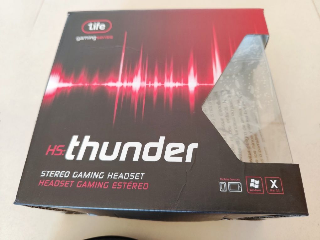 Auscultadores 1Life HS Thunder - Stereo Gaming Headset