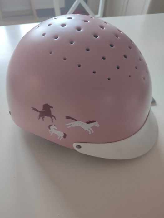 Zestaw : Kask i ochraniacz pleców dziecięcy do jazdy konnej M