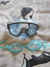 Okulary do nurkowania i maska