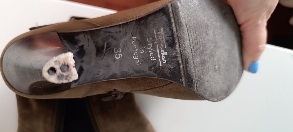 Botas verde seco tamanho 35 Marca Tapadas