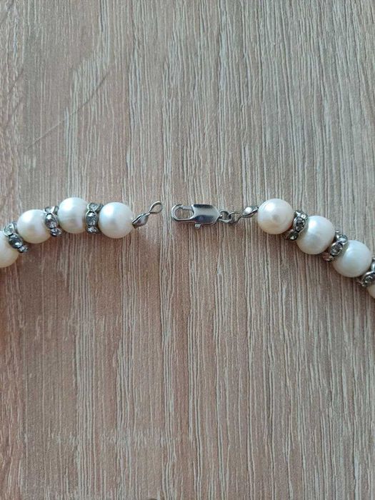 Жемчуг перли натуральний буси сережки