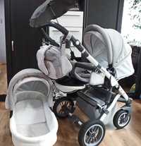 Wózek BabyMerc faster 3 style pompowane koła plus akcesoria