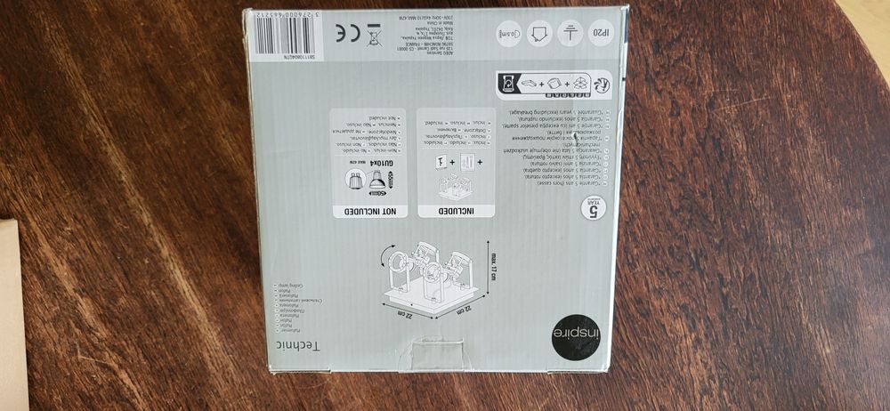 Nowy plafon Technic czarny GU10 inspire lampa