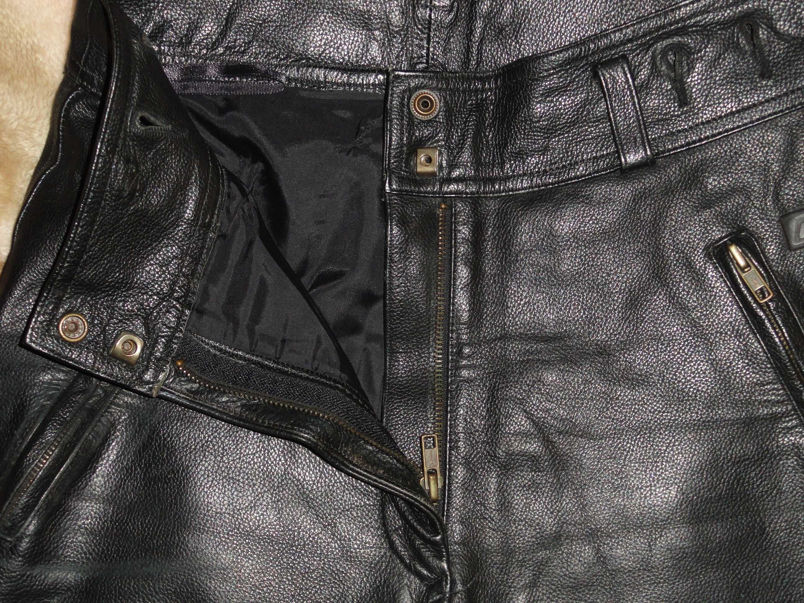 Эксклюзивные кожаные брюки штаны «POLO» (Leather натуральная кожа)