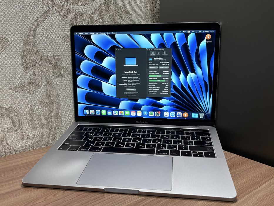 Apple MacBook Pro 13 touchbar 82% retina 8/256 a1706 core i5 ноутбук