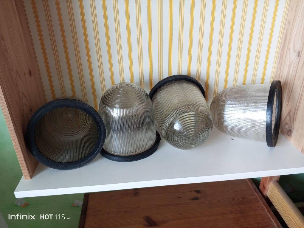 Klosze do lampy przemysłowej PRL