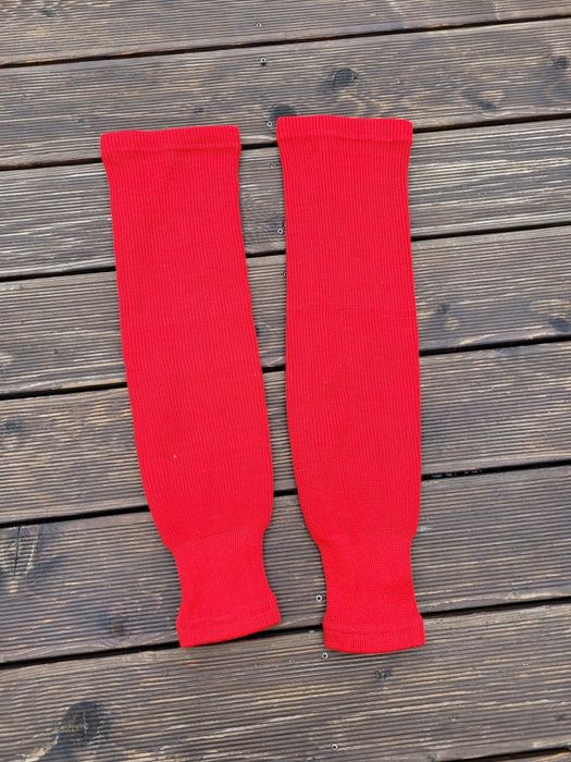 Getry hokejowe czerwone 60 cm