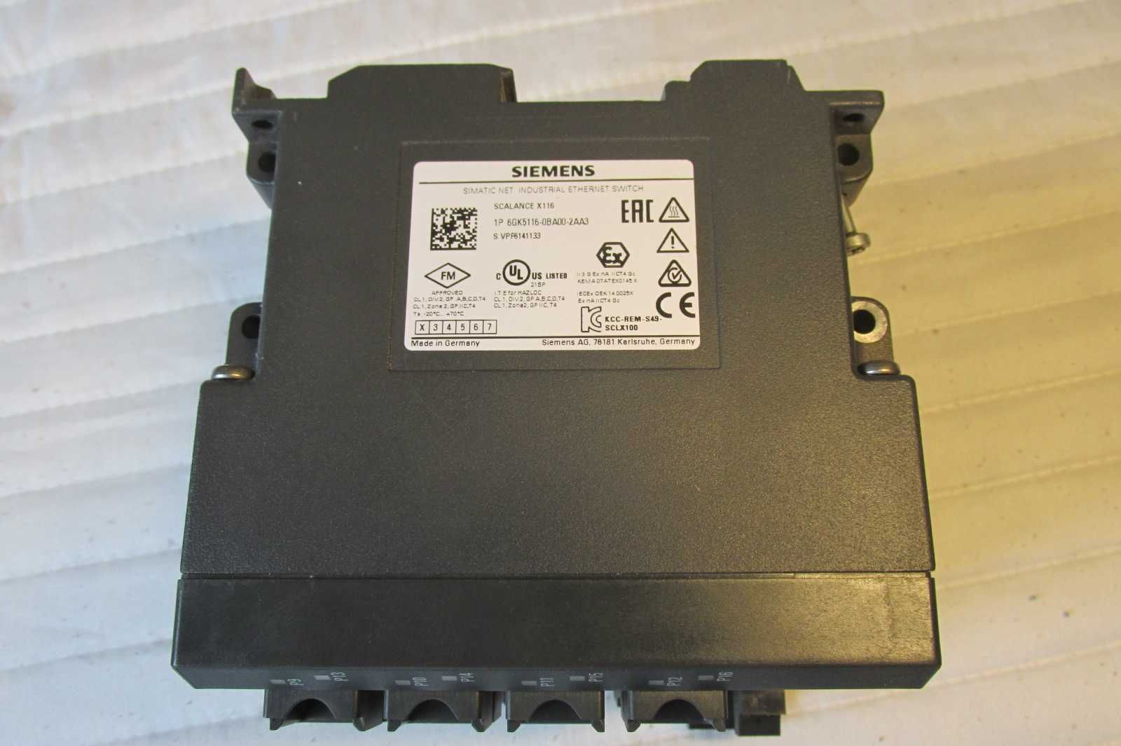 System SIEMENS S7 Switch Scalance X116 - 6GK5116-0BA00-2AA3 (używany)