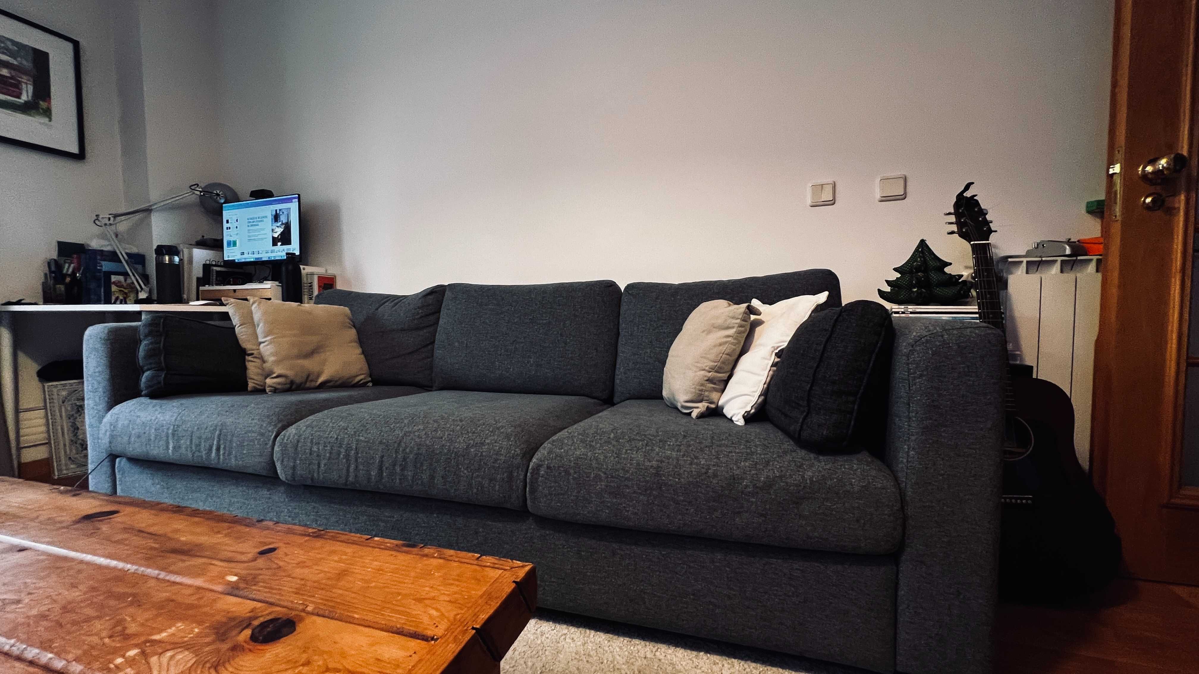 Sofá Vimle IKEA Gunnared cinz