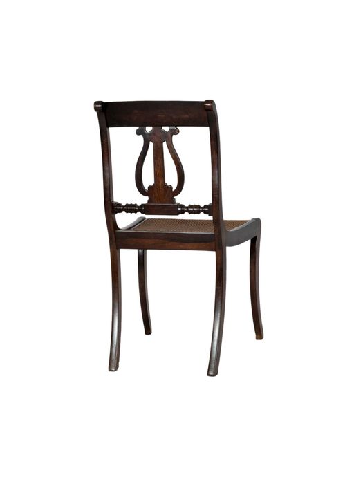 Conjunto Seis Cadeiras Jantar Inglesas, Estilo Sheraton, Século XIX