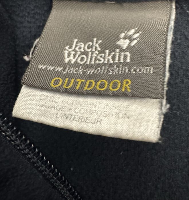 Jack Wolfskin tecnopile bluza stójka czarna polar męska XXL super stan