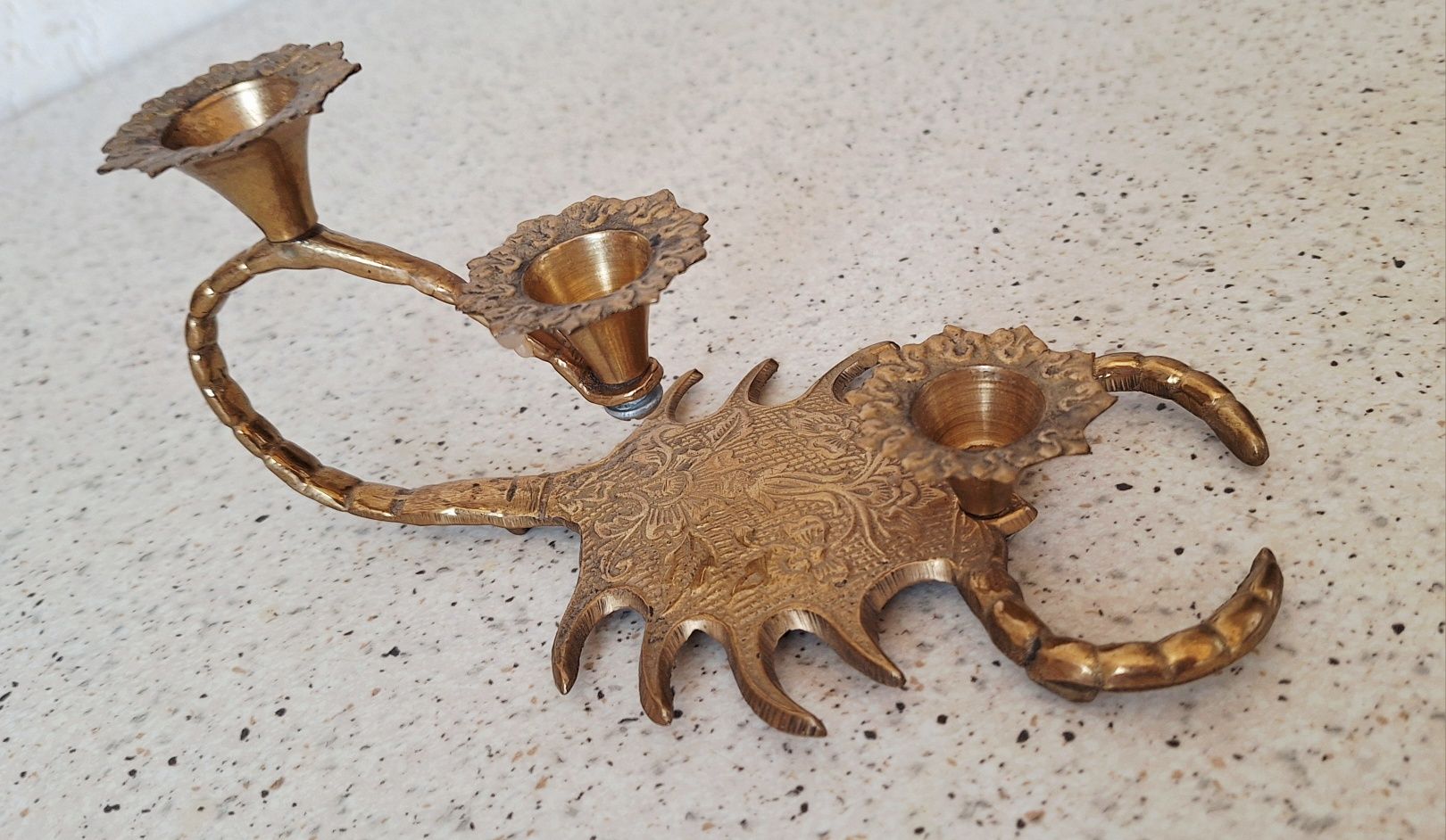 Подсвечник "Скорпион" латунь