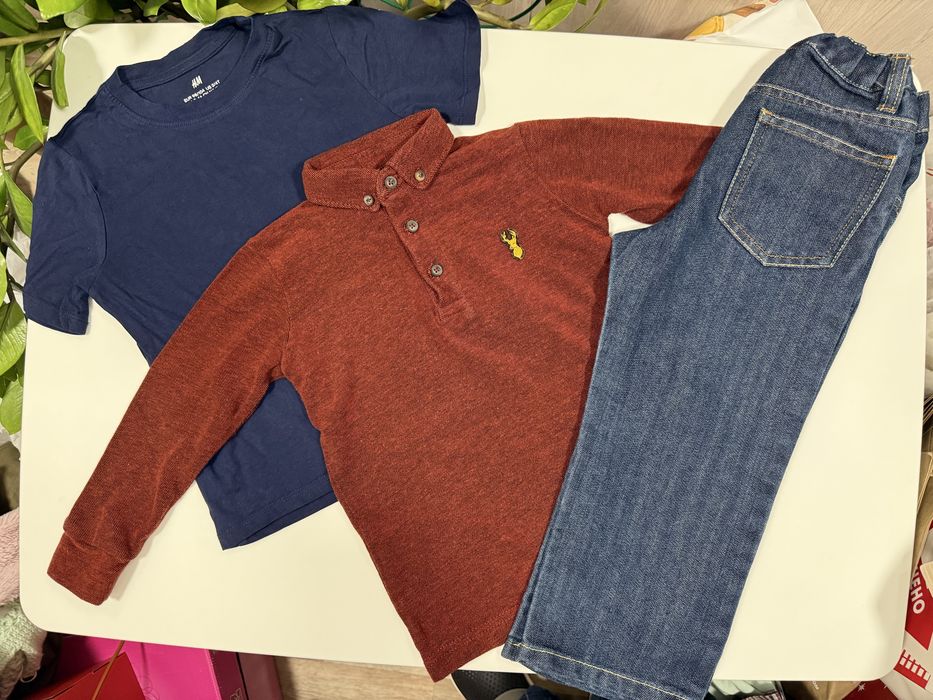 Одяг на хлопчика 3-4 роки/ джинси, футболка, лонгслив HM Next