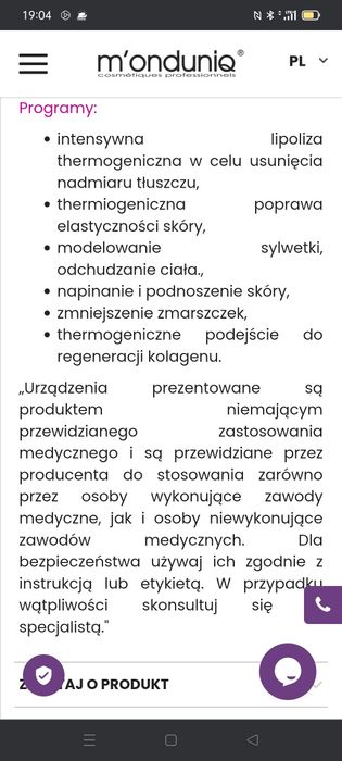 THERMOGENIQUE do zabiegów wyszczuplających