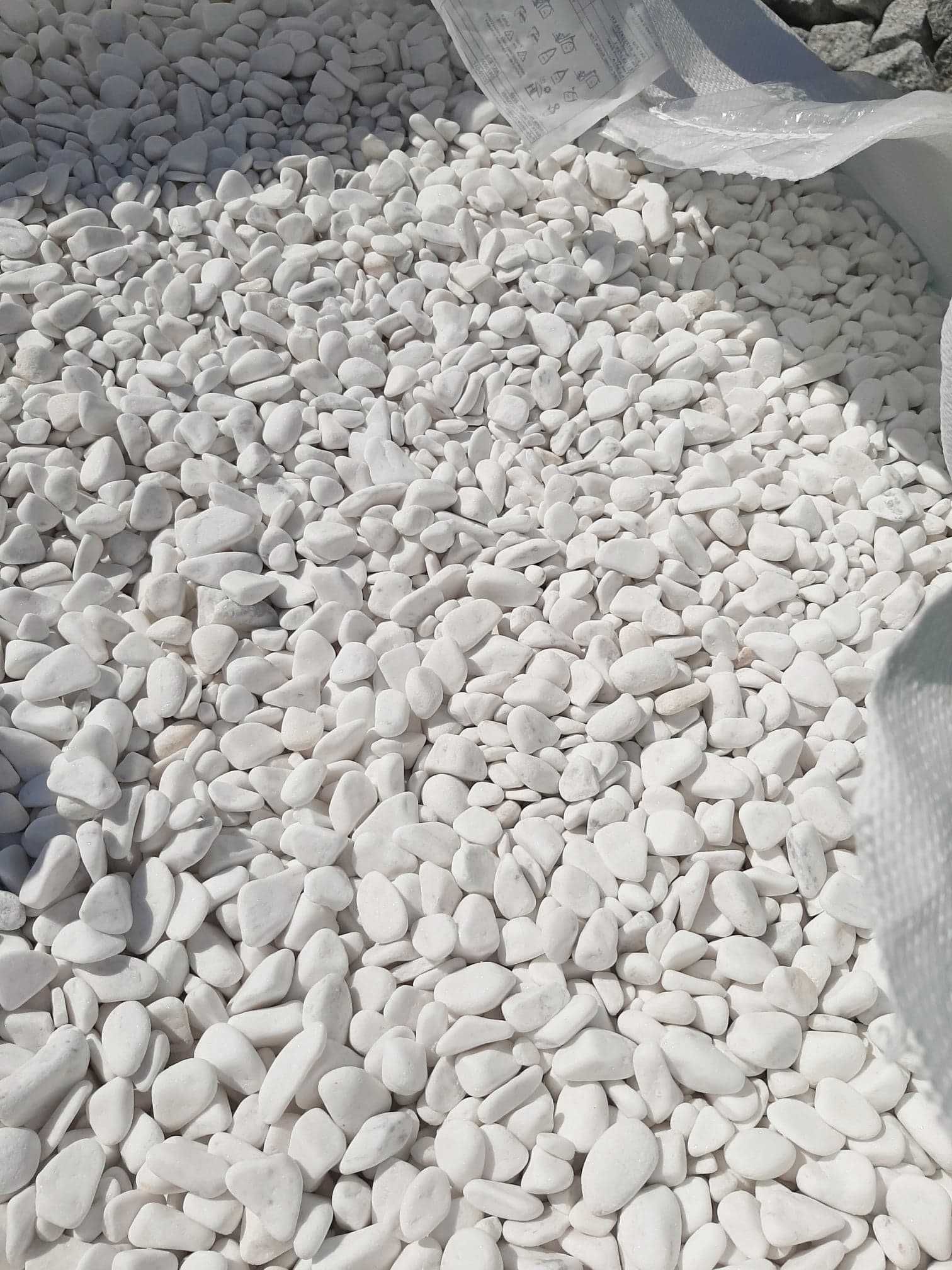 Otoczak Grecki Thassos biały kamień ogrodowy grysy wszystkie wielkości