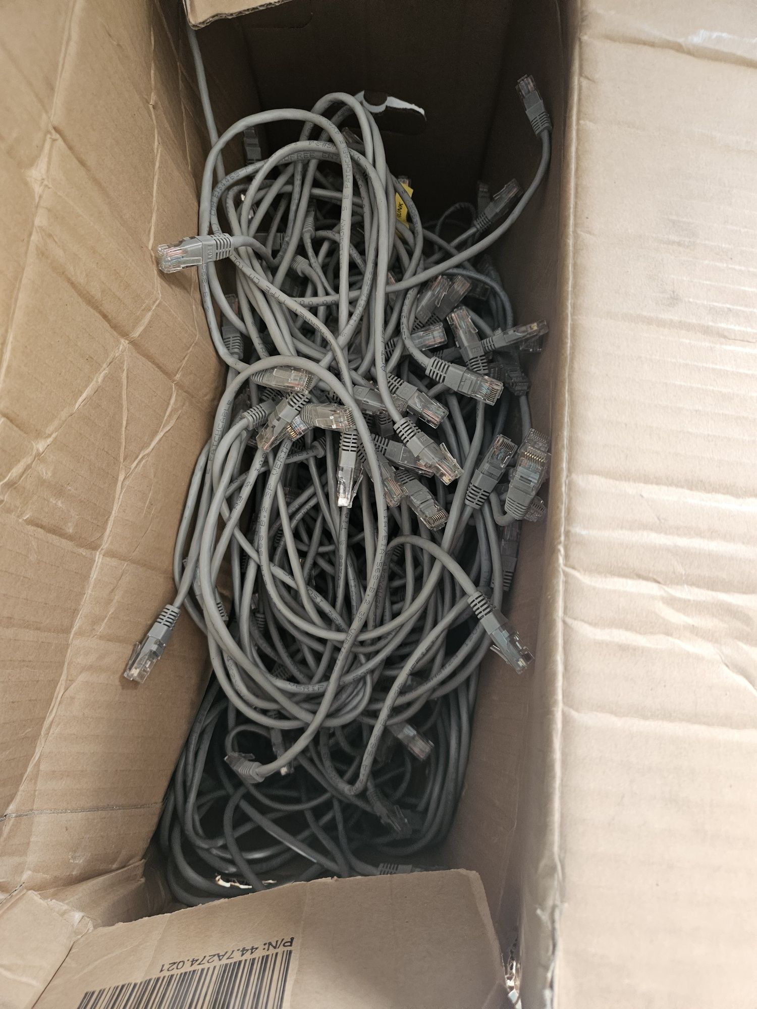 Patchcord rj45 50cm cat 5 172 sztuki