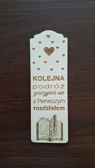 Drewniana zakładka do książki - różne wzory