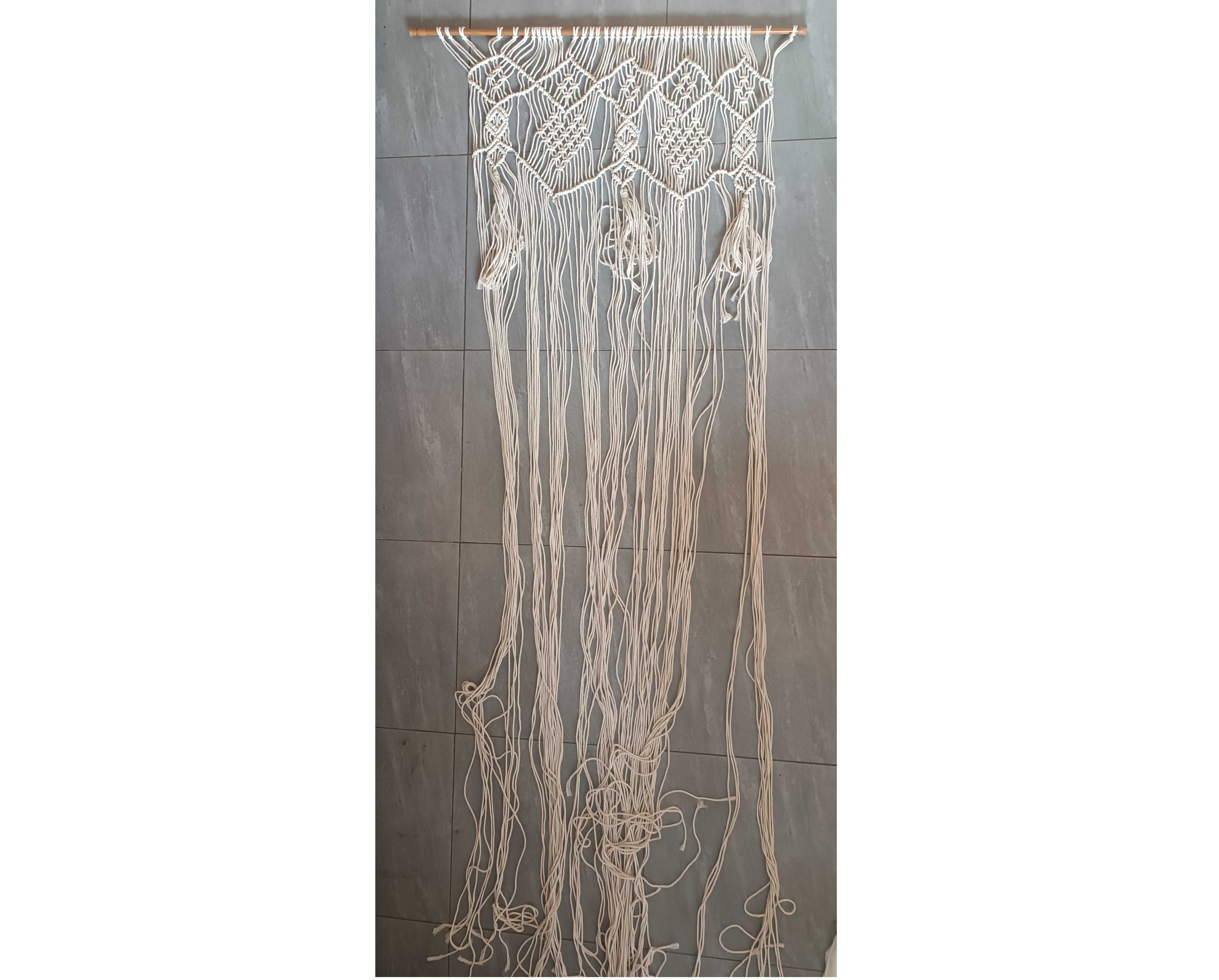 Zasłona Boho na drzwi sznurkowa zasłona 230 x 80 cm