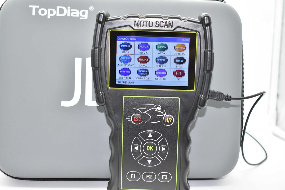 Máquina Diagnóstico OBD Mota – OBD profissional moto + Kit Cabos M100