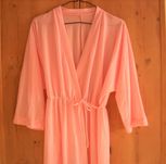 Peniuar / szlafrok welurowy, vintage PRL;, S/L