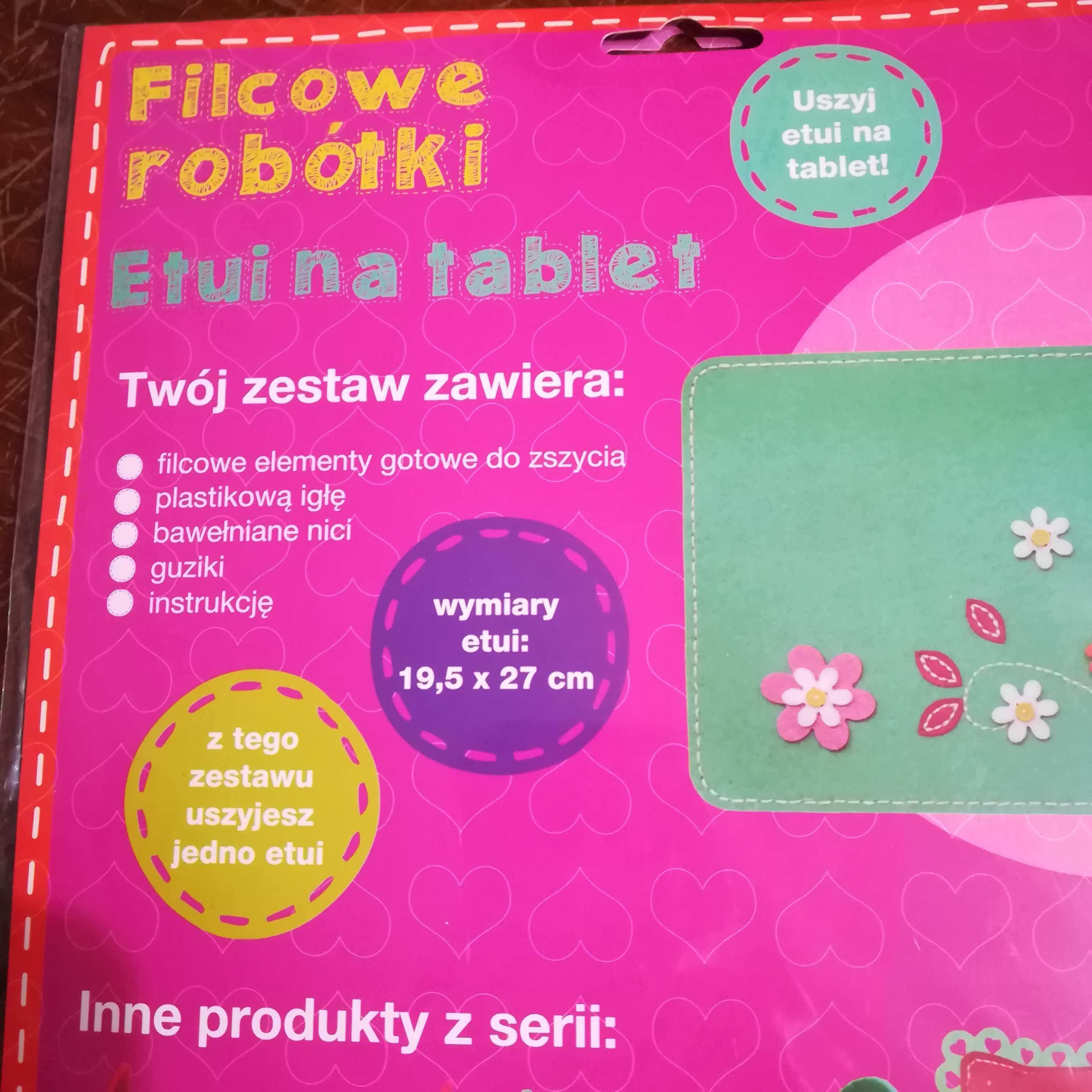 filcowe robótki ręczne etui na tablet sowa NOWE