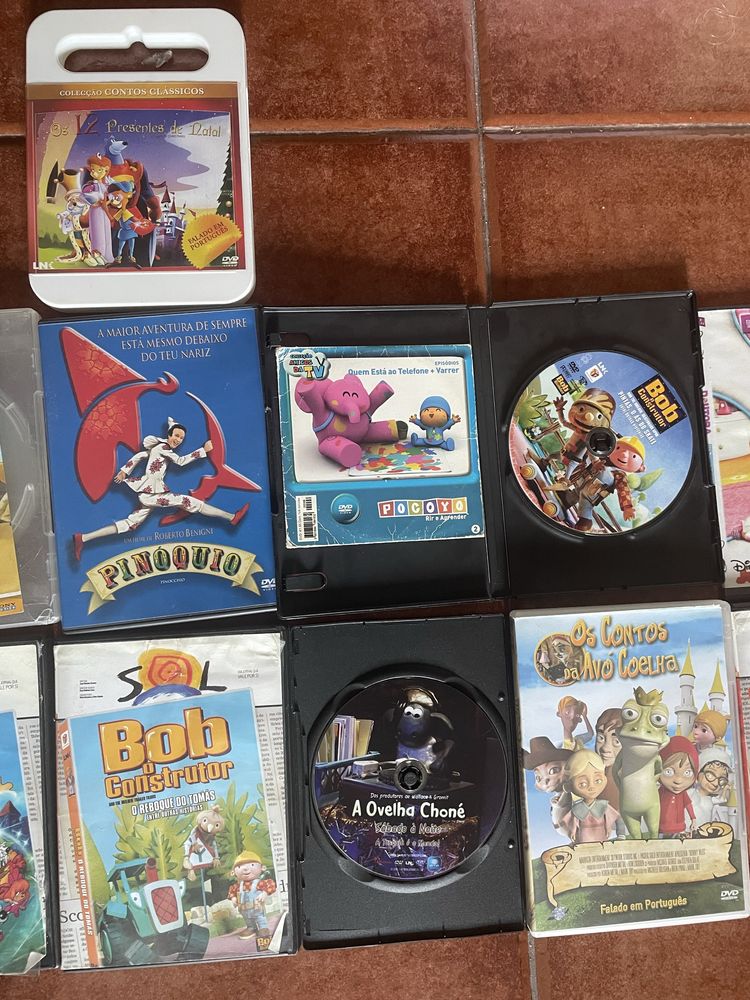 Filmes para crianças em DVD