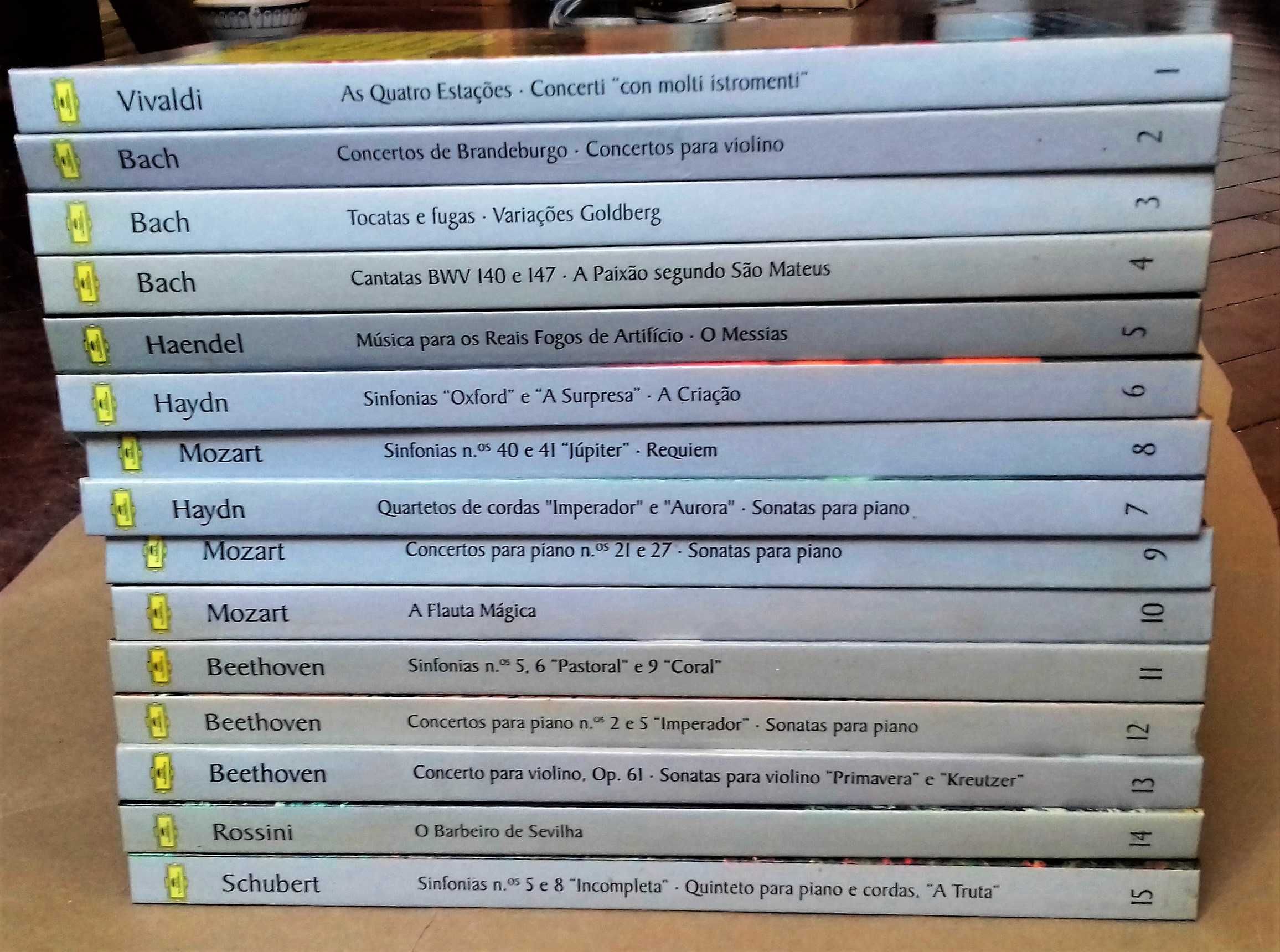 Colecção Grande Selecção - Deutsche Grammophon. 15 livros - 30 cd's