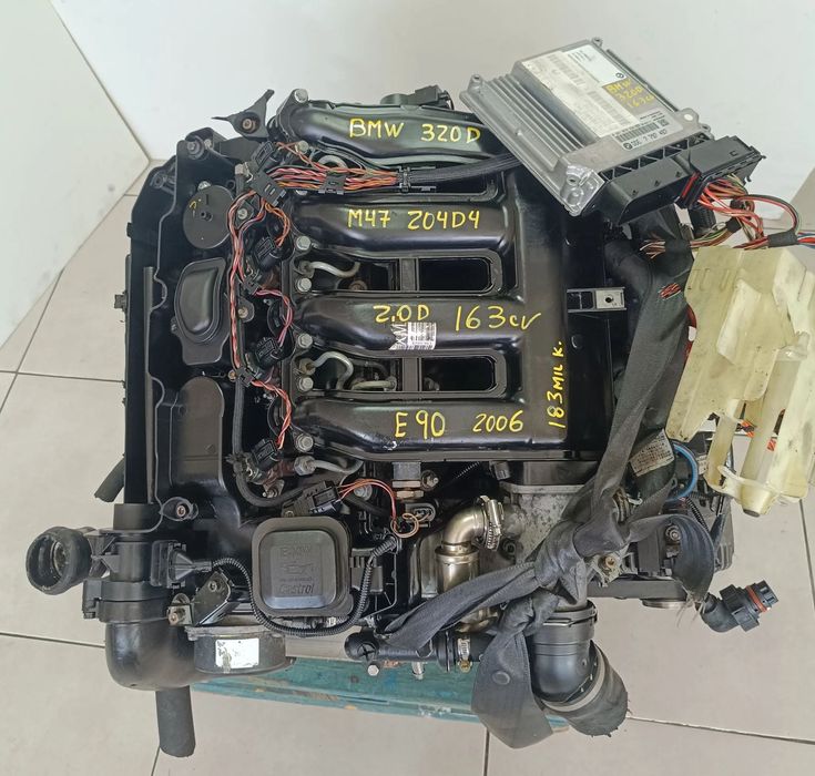 Motor BMW 320D 163cv E90 E91 2.0D M47 204d4 2006 - caixa velocidades automatica 6HP19 052MD
