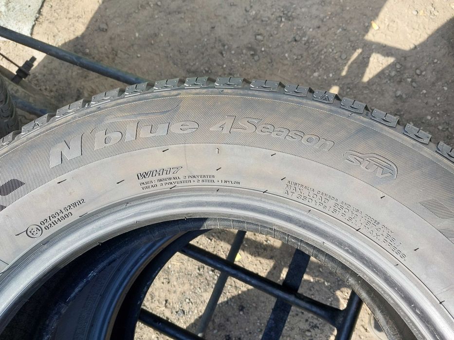 Opony caloroczne 225.65.17 Nexen 7mm 2020 rok Komplet Montaż